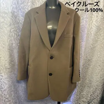 베이크루즈 베이지 싱글 버튼 자켓 코트