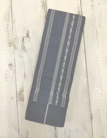 하카타 오리 남성용 순수 실크 오비 (No. 523)