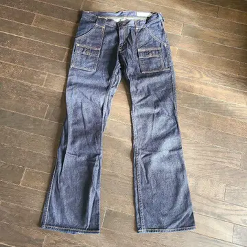 FOB FACTORY 다크 블루 부츠컷 데님 팬츠 L