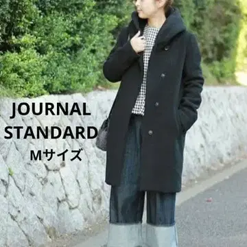 [ JOURNAL STANDARD ] 더블 모사 2WAY 후드 코트 M