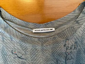 mina perhonen 그레이 긴팔 원피스