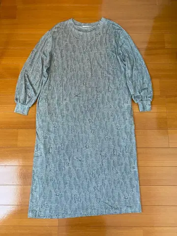 mina perhonen 그레이 긴팔 원피스