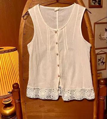 70s 유럽 프랑스 앤티크 빈티지 슬리브리스 셔츠