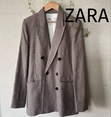 컨디션 최상 ZARA 체크 무늬 체스터 코트/자켓 배송비 포함
