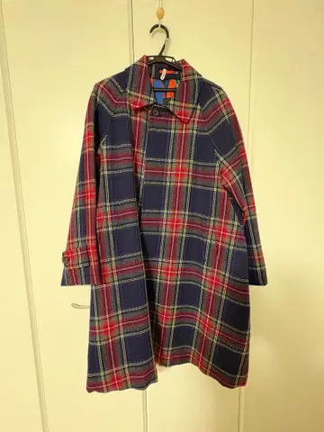 JANTE_ONTEMBAAR x SANYO 체크 코트