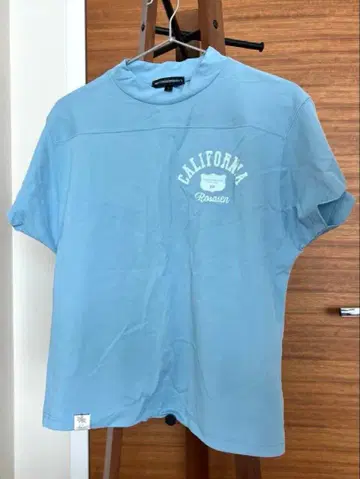 로사센 반팔 하이넥 셔츠 백 프린트 여성용 L 골프웨어