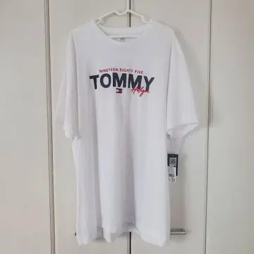[ 미사용 새상품 ] TOMMY HILFIGER 화이트 T셔츠 XXL
