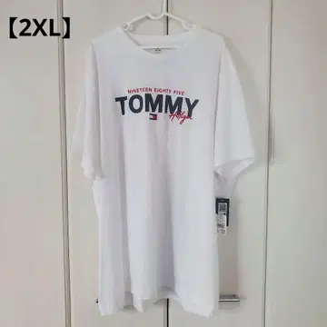 [ 미사용 새상품 ] TOMMY HILFIGER 화이트 T셔츠 XXL