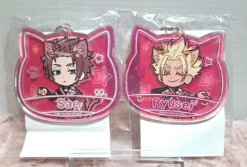 블루 록 난자타운 s상 네온 아크릴 키링 이토시 사에 & 시도 류세이