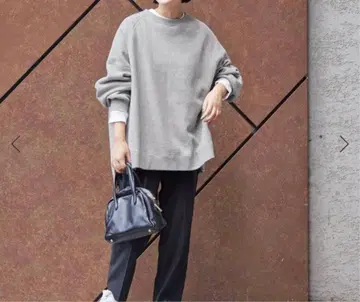 FRAMeWORK 래글런 판초 맨투맨 그레이