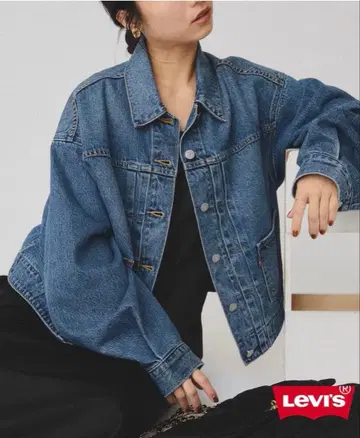 슬로브 이에나 별주 Levi's 블루 데님 자켓 S 사이즈