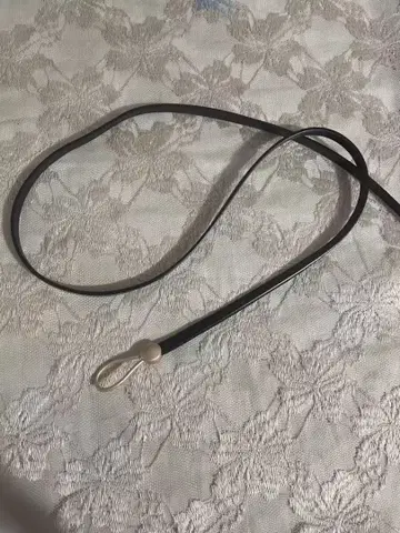 블랙 가죽 심플 벨트