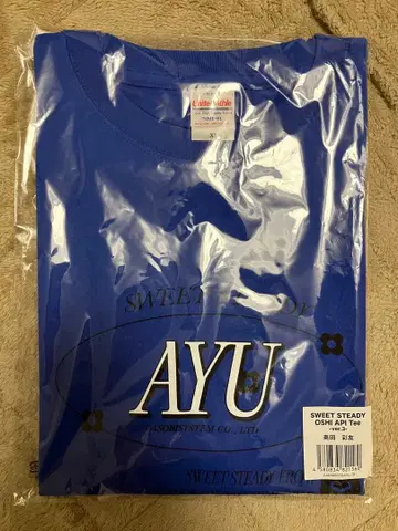 sweet steady 스이 스테 최애 어필 T셔츠 파랑 오쿠다 아유