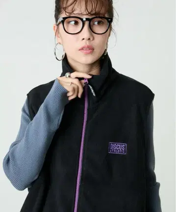 DISCUS ATHLETICS 플리스 자켓 블랙