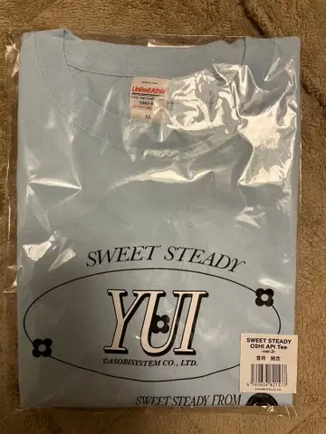 sweet steady 스이스테 최애 어필 T셔츠 스카이블루 오토이 유이