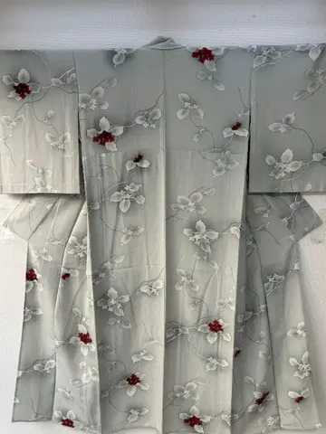 실크 손그림 꽃무늬 코몬 단의 157