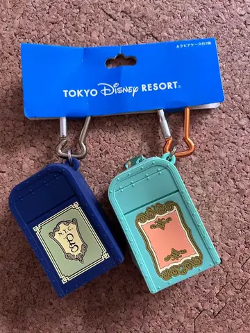 도쿄 디즈니 리조트 쓰레기통 키링 2개 세트