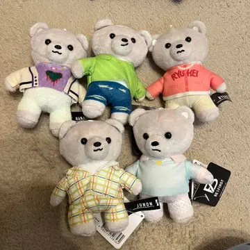 BE:FIRST Bye-Good-Bye 곰 봉제 인형 5개 세트