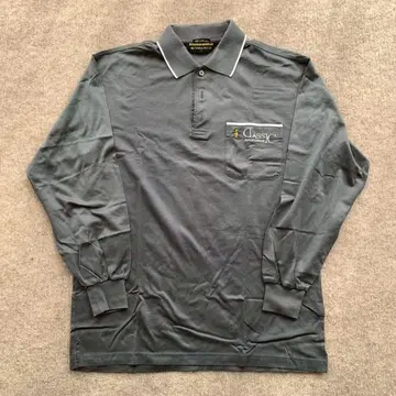 먼싱웨어 클래식 피케 셔츠 긴팔 그레이