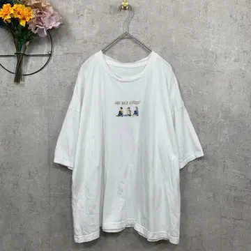 [ 새상품급 ] Sample 여성용 T셔츠 티셔츠 반팔 화이트 자수