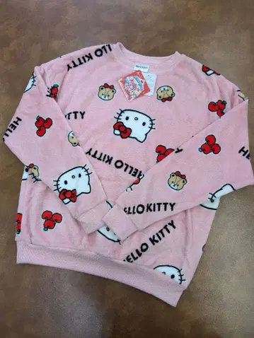 새상품 헬로키티 50주년 기념 긴팔 프리 스트레이너 M 핑크