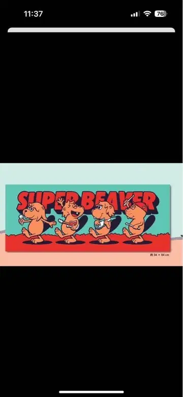 슈퍼 비버 타월 미사용