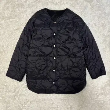 슬로브 이에나 리버서블 퀼팅 블루종 블랙 사이즈 M