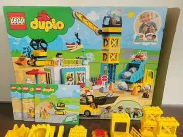 박스 있음 설명서 있음 레고 듀플로 타워 크레인 공사장 10933