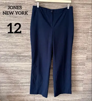 JONES NEW YORK 네이비 와이드 팬츠 슬랙스 빅 사이즈