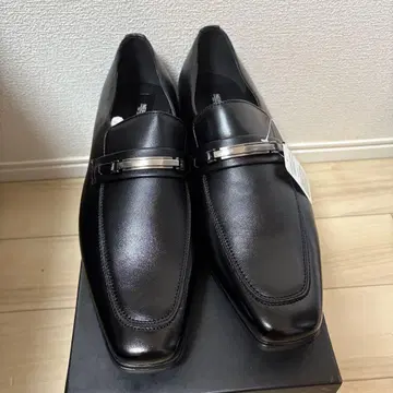 남성용 코르사로 블랙 드레스 슈즈 27cm