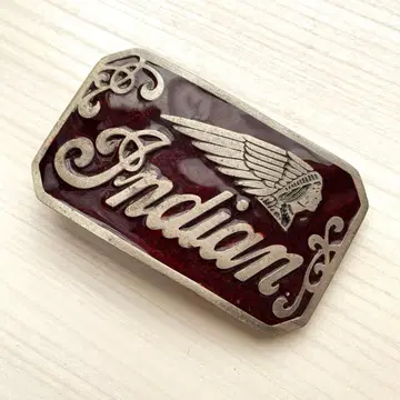 1977년 빈티지 인디언 모터사이클 버클