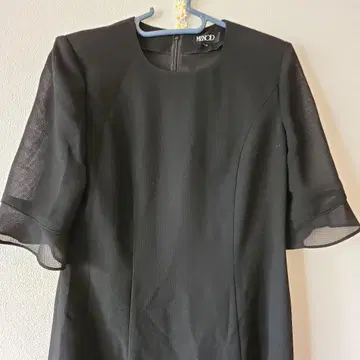 블랙 원피스 시스루 소매