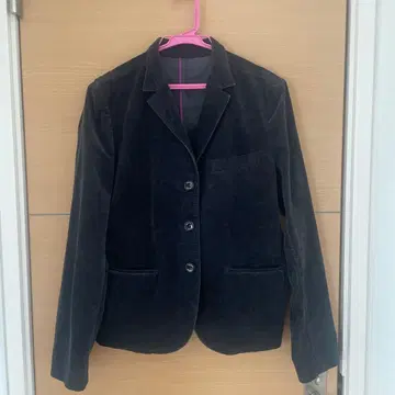 [ 밀라 쇤 ] 다크 그레이 코듀로이 테일러드 자켓