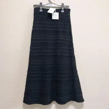 TORAZZO DONNA 트라쪼돈나 니트 롱 스커트 블랙