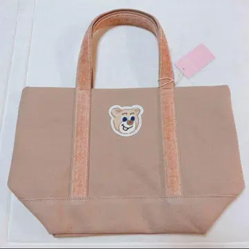 택 포함 새상품 페이러 러브러리 올드 테디 와펜 토트 베이지