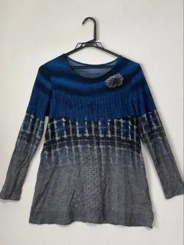 HIROKO BIS 히로코비스 긴팔 니트 튜닉 9 사이즈