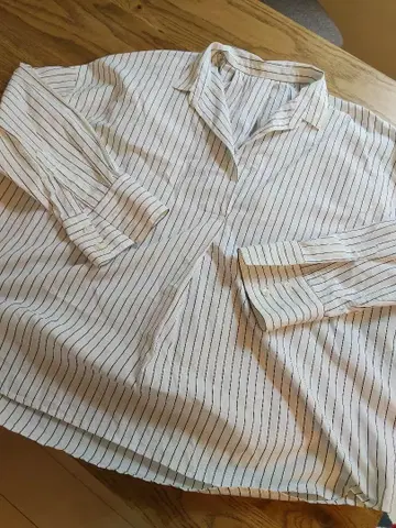 JOURNALSTANDARD 기자 코튼 BIG 스키퍼 셔츠 스트라이프