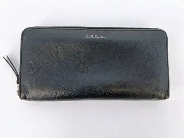 폴 스미스 블랙 장지갑 엠보싱 가공