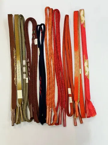 순수 실크 허리띠 묶음 판매 10개