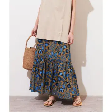 [ 최종 가격 ] 택 포함 새상품 아프리칸 플라워 프린트 스커트