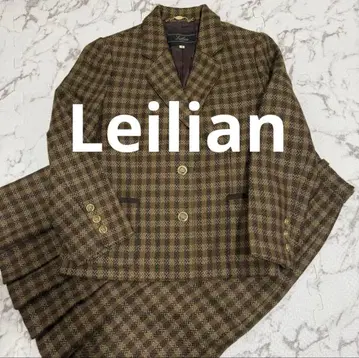 [ 새상품급 ] 레리안 레트로 바블 수트 트위드 셋업 체크 7호