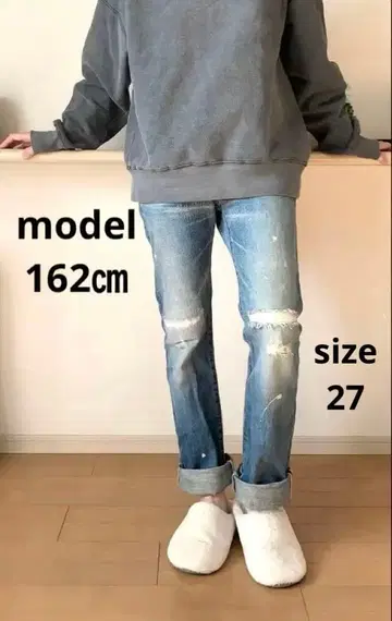 그린 green 하이크 hyek 데님 청바지 데미지 가공 27