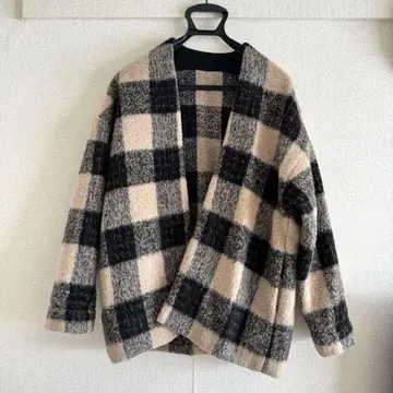 라디에이트(스콧 클럽) 체크 무늬 코트