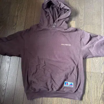 러셀 애슬레틱 브라운 후드티 XL