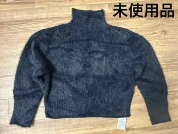 salire 블랙 하이넥 스웨터