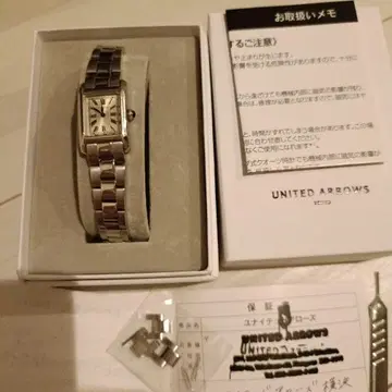 UNITED ARROWS 아날로그 손목시계 실버