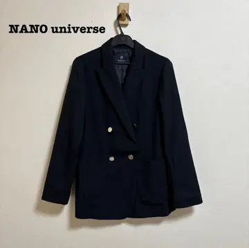 나노 유니버스 더블 브레스트 자켓 블랙