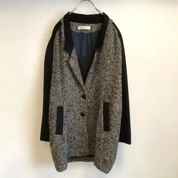 빈티지 트위드 래글런 테일러드 코트