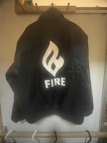 나일론 자켓 FIRE 블랙