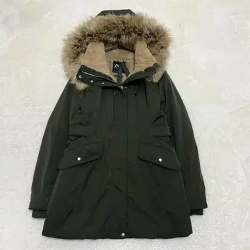 [ 새상품급 ] ZARA 퍼 포함 모즈 코트 카키 L 사이즈